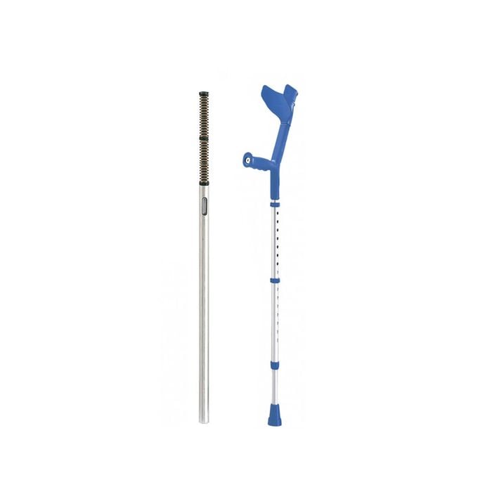 Shock Absorber Crutches with Spring Shock Absorbers, Adjustable Anatomic Design, Lightweight & Safe - Anatomic