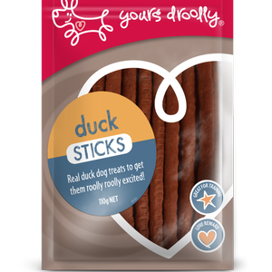 Yours Droolly Dog Treats - Duck Sticks 110g