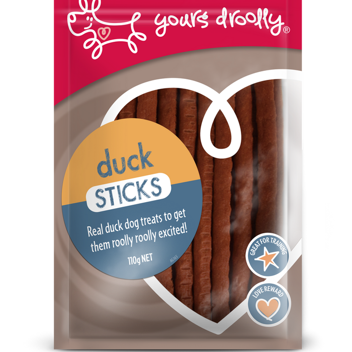 Yours Droolly Dog Treats - Duck Sticks 110g