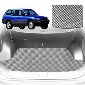 6D Diamond Car Boot Mat for Toyota RAV4 4-Door (XA20)2000-2005-Cargo Mat-Grey-Outback GT