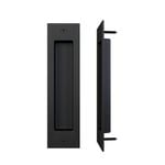 Rolltrak Matte Black Barn Door Recessed Handle