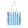 The Good Brand Cotton 65cm Leisure Tote Bag/handbag Bright Blue Stripe