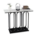 Costway Console Table Faux Marble Entryway Table Side Table Heavy Duty