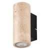 Brilliant Travertine Look Wall Light