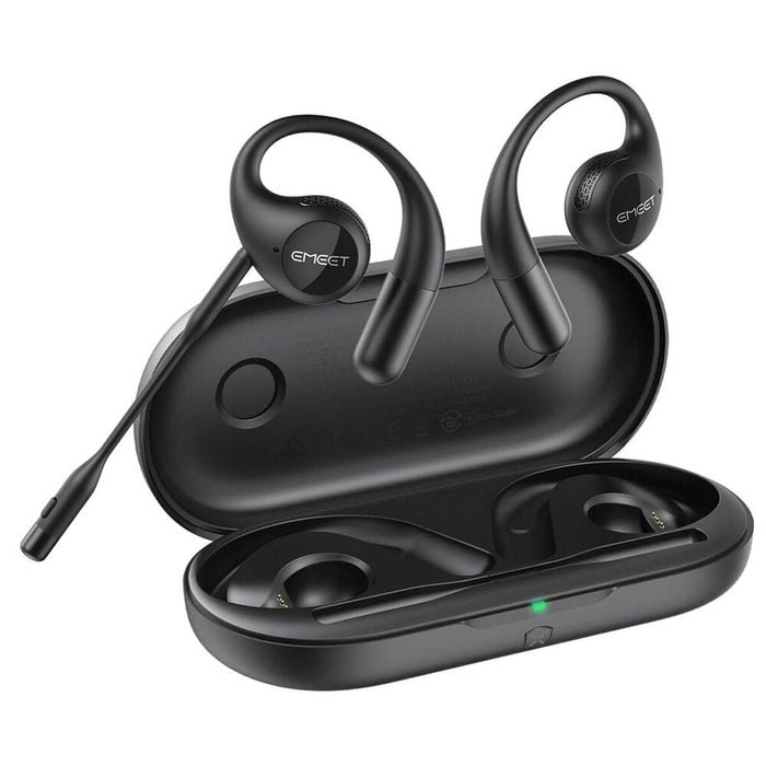 EMeet AirFlow Wireless Open-Ear Bluetooth Wireless Earbuds Rechargeable Black
