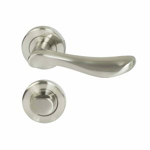 Miles Nelson Satin Nickel Anzio Privacy Set