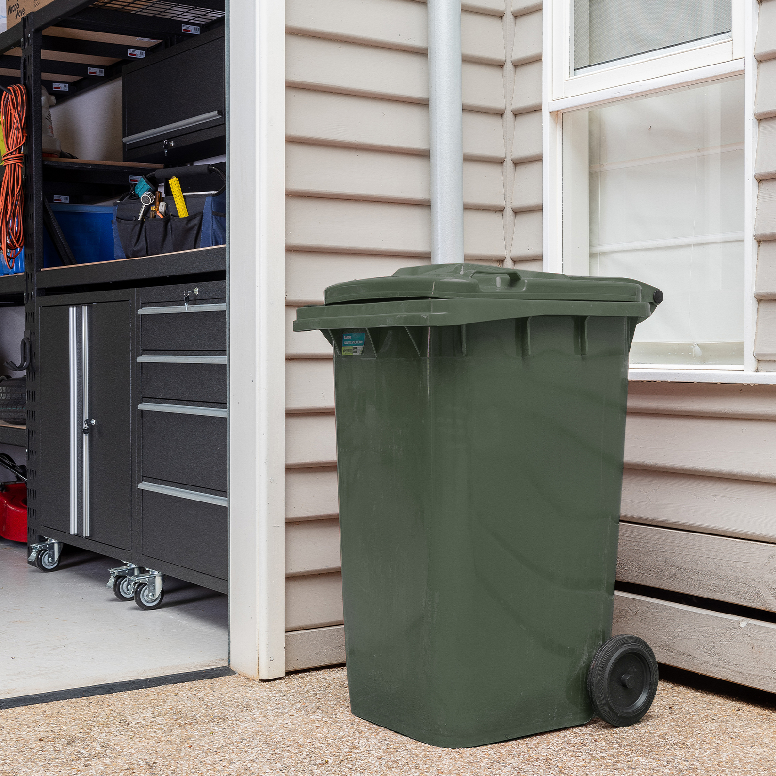 Handy 240L Green Wheelie Bin
