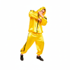 More Than Party Rapper Costume Yellow Shiny Hooded Jacket And Pants S/M