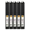 5x Marbig Clearview 3 D-ring Insert Binder A4 File 25mm Document Organiser Black