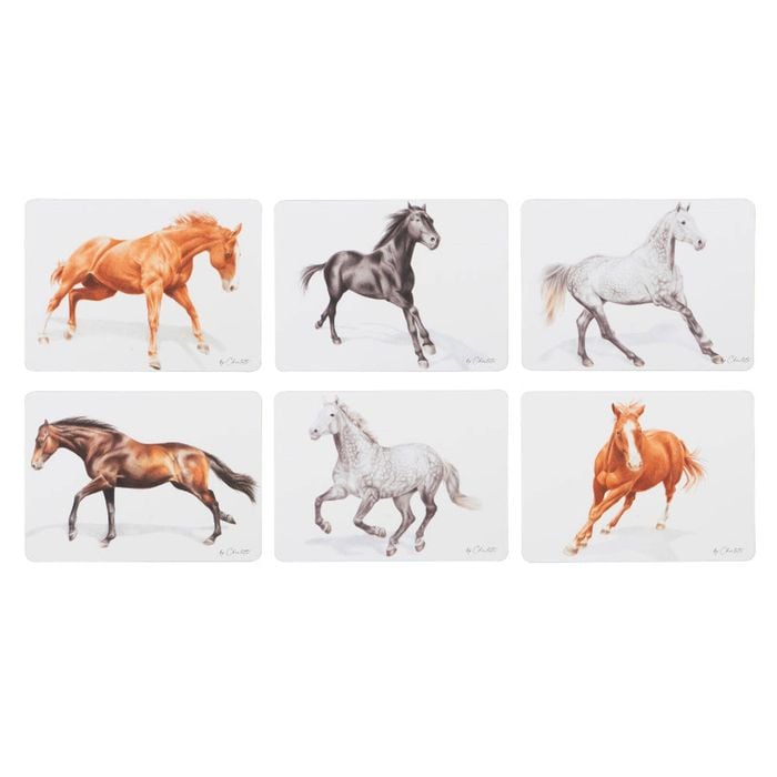 Ashdene Horses Charlotte Set Of 6 Placemats