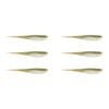 2x 3PK of 7 In Rapala Crush City The Jerk Soft Plastic Minnow Lures - Glowshad