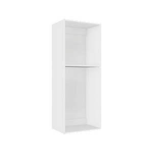 Lugna 2048 x 600 x 380mm White Cabinet Shell - White 600mm