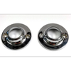 Miles Nelson Towel Rail End Flange Round 25mm Chrome 2pk