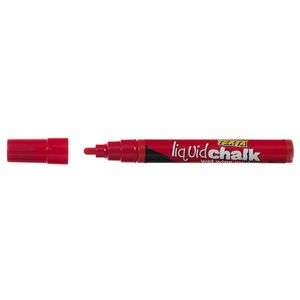 Texta Liquid Chalk Bullet Tip Wet Wipe Marker (Red)
