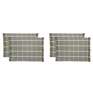 2x 2pc NF Home & Entertaining Essentials Greenland Placemat 33x45cm Solid Olive