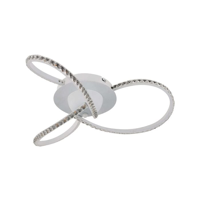 Lexi Lighting Irie Dimmable 3 Lights LED Ceiling Light - 50 cm White