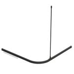 Emro 1200 x 1200mm Black Matte Shower Track