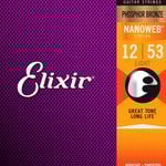 Elixir 16052 Nanoweb PHOSPHOR Bronze Light 12-53