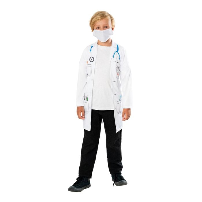 Rubies Doctor Coat Costume Dress Up Party Cosplay Halloween Outfit Size 5-6y
