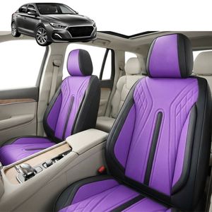 Australian Goose Front Seat Covers for Hyundai i30 2017 - Current (Sedan) - PU Leather, Purple (2pc)