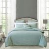 Byron Quilt Cover Percale Cotton Sage - King Bed With Pillowcase