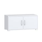 Practa Lowline TV Entertainment Unit Bundle 2 Doors - White