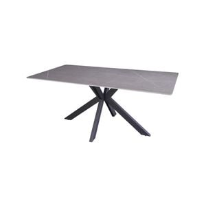 Raimon Furniture Marion Rectangular Modern Ceramic Kitchen Dining Table 180cm - Bulgarian Grey
