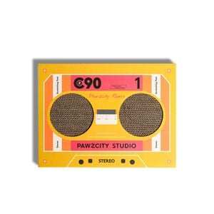 Pawzcity 45cm Cardboard Vintage Tape Cat/Kitten Scratching Board B