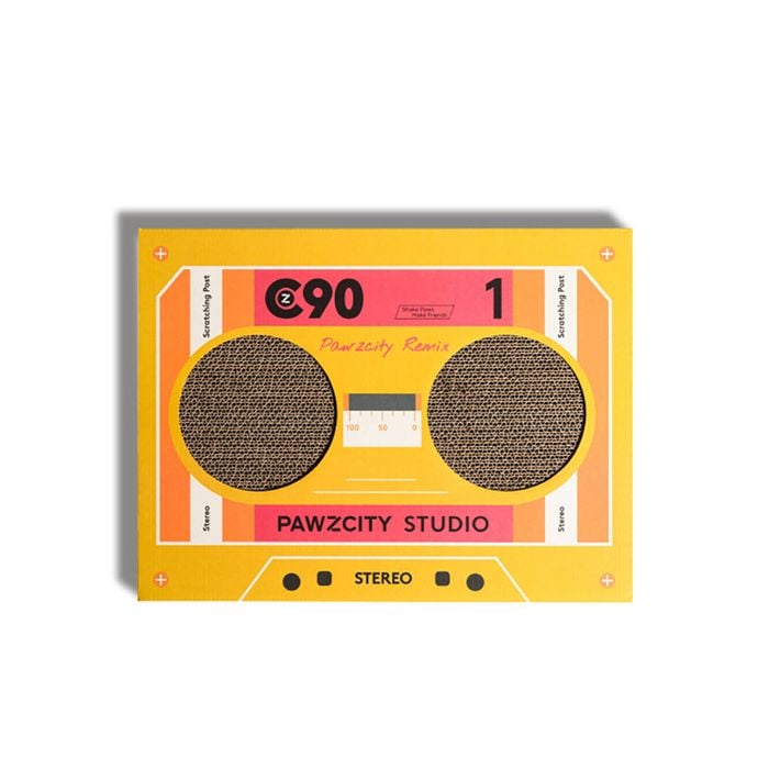 Pawzcity 45cm Cardboard Vintage Tape Cat/Kitten Scratching Board B