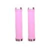 Trigram Lock-on Bike Grips Kraton Rubber 130mm with 2 side lock rings Pink