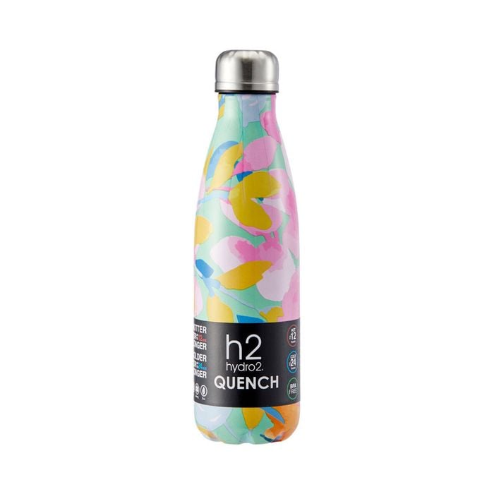 H2 Hydro2 H2 Quench Bottle 500ml - Paint Floral