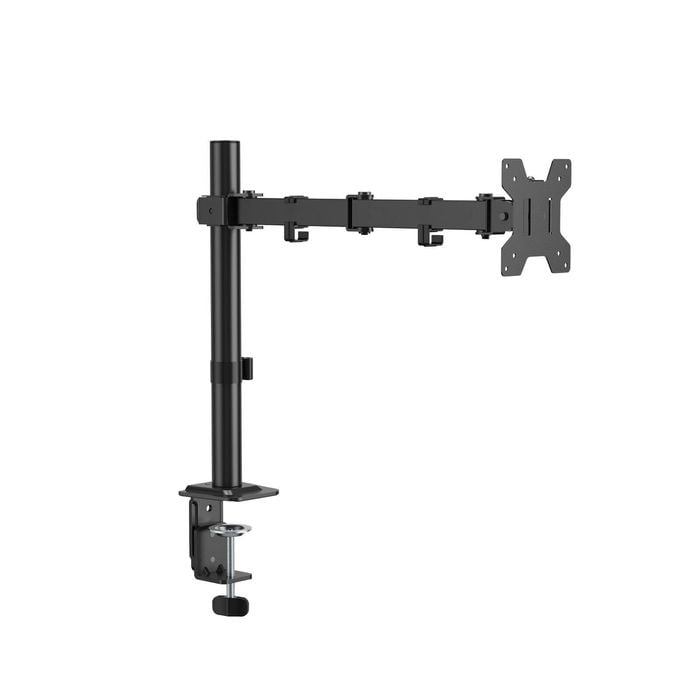 Single Screen Monitor Arm for 17-32" Displays Screen Holder Mount VESA in Matte Black - Monitor Arm