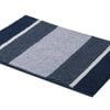 Smarcute 1 Piece (50x81cm) Striped Plush Chenille Bath Mat Bathroom Kitchen Rugs Navy And White