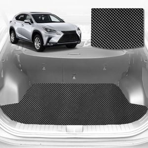 6D Diamond Car Boot Mat for Lexus NX 10R, 15R2014-2021-Cargo Mat-Black-Outback GT