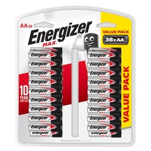 Energizer Max AA Batteries - 38 Pack