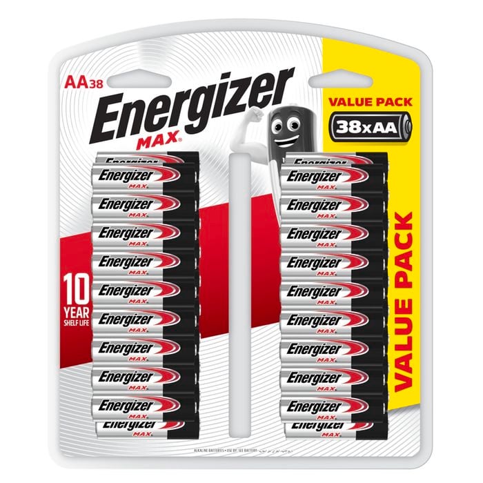 Energizer Max AA Battery - 38 Pack