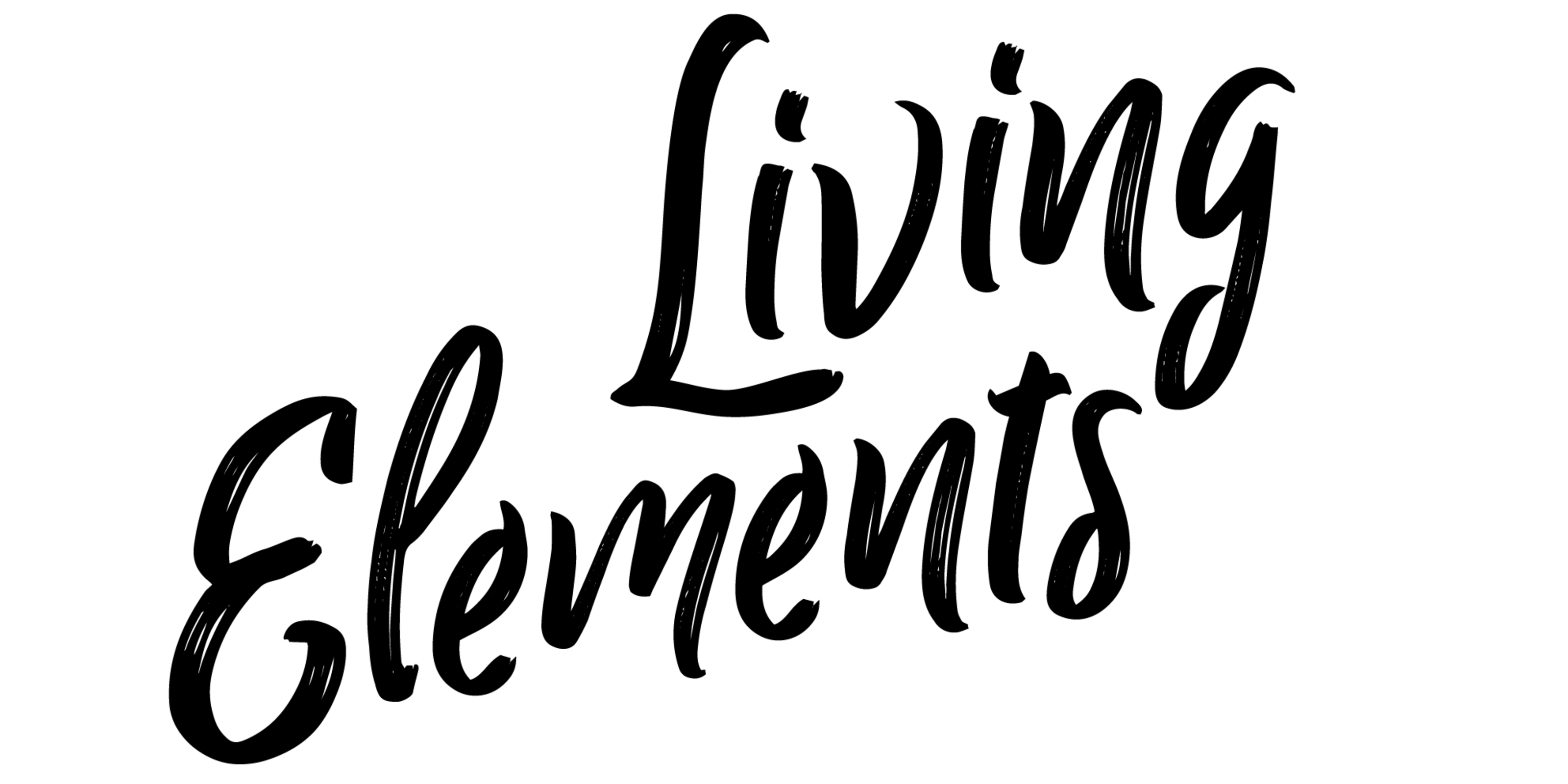 Black logo on white and grey check background.