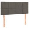 vidaXL Headboard Upholstered Bed Header Furniture Dark Grey 100 cm Velvet