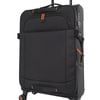 Reebok Pro Large Leather Film Soft Shell Suitcase Travel Luggage 78cm Black