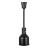 Apuro Retractable Heat Lamp Food Warmer Matte Black Finish Commercial Catering Equipment