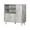 Levede Timber Buffet Sideboard Grey