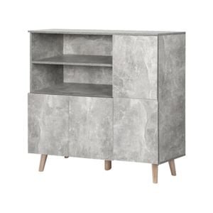 Levede Timber Buffet Sideboard Grey