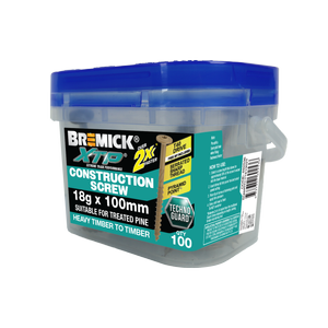 Bremick XTP Construction Screw 18g x 100mm TECHNOGUARD TAN  T40 -100 Pack