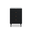 Big Lot 87.5cm Black Mila 4 Drawer Tall Chest