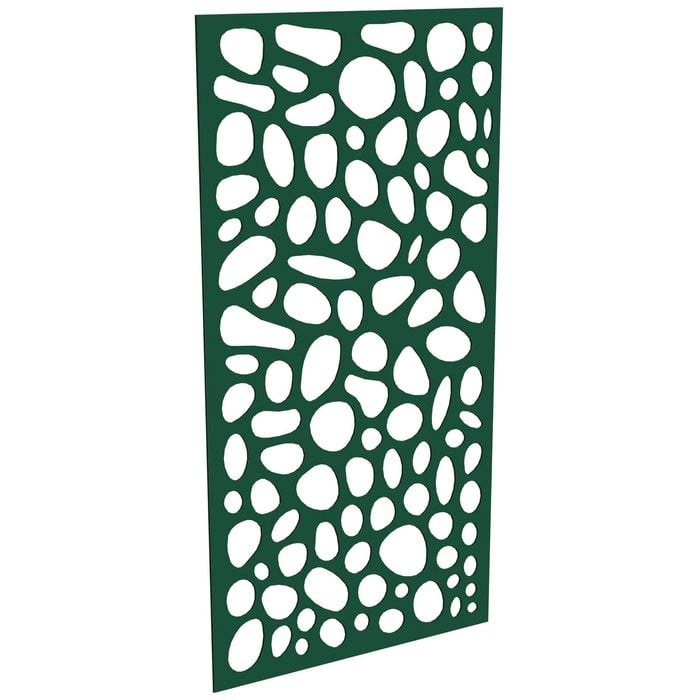 ProtectorAl 300-1200w x 1201-2400h Dark Green/Gloss White Riverstone Unframed Composite Deco Panel