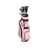 Costway Golf Clubs Set w/Bag & 10PCs Alloy/Graphite Drive Pink Right Hand