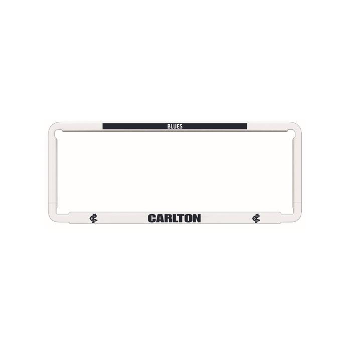 1x OFFICIAL AFL CARLTON BLUES Car Number Plate Frame Cover Surround