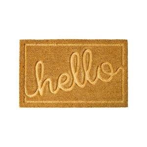 50 x 80cm Hello Coir Outdoor Mat