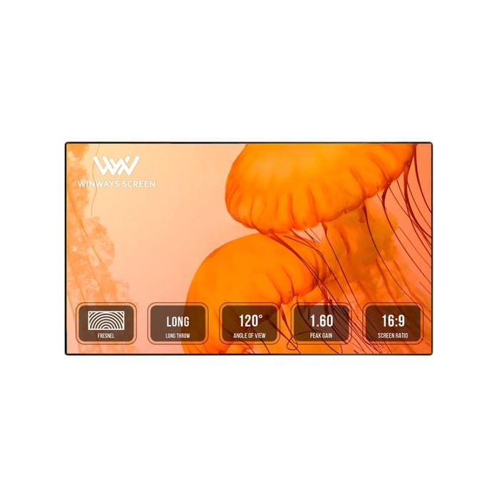 Winways Medium Throw Alr Rollable Fresnel Screen 100"