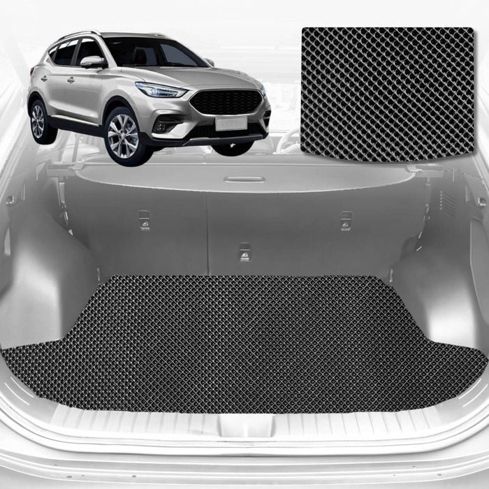 6D Diamond Car Boot Mat for MG ZS ZST 2017-Current-Cargo Mat-Black-Outback GT